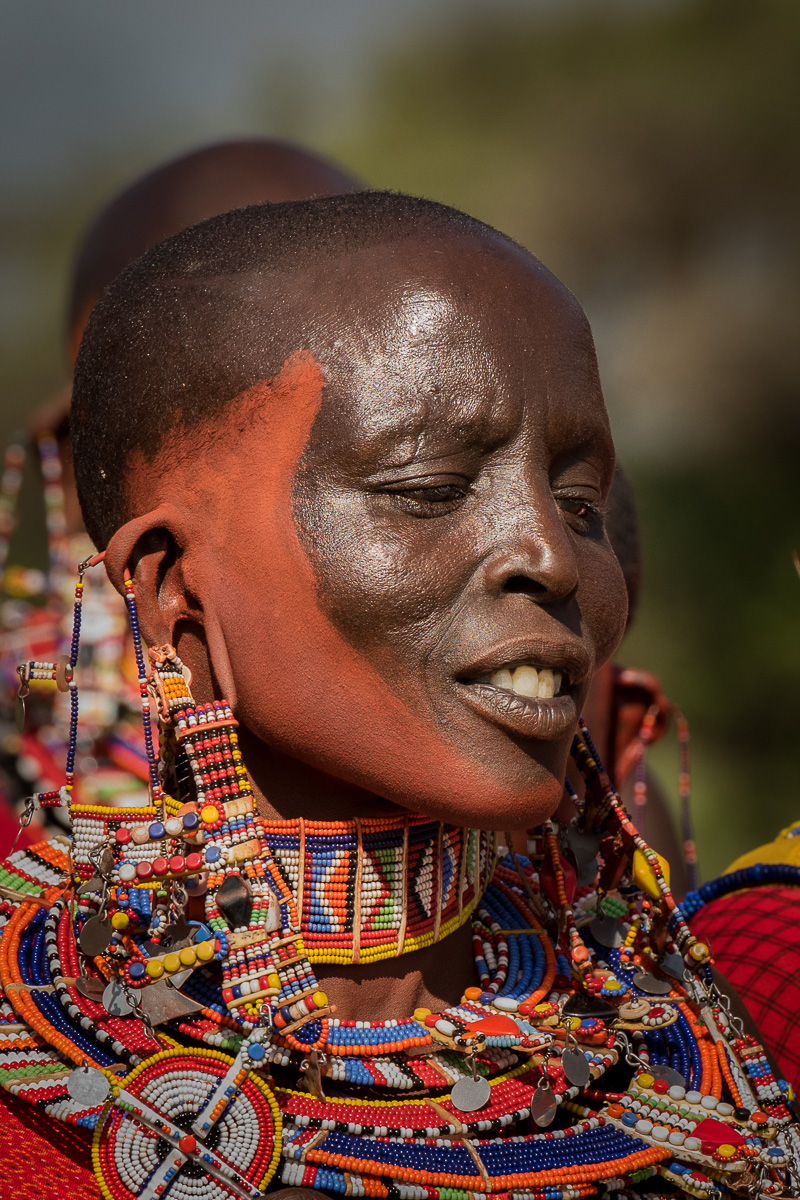 It is the Maasai custom that upon reaching puberty, a girl’s head is shaved; she keeps it this way for the remainder of her life.
